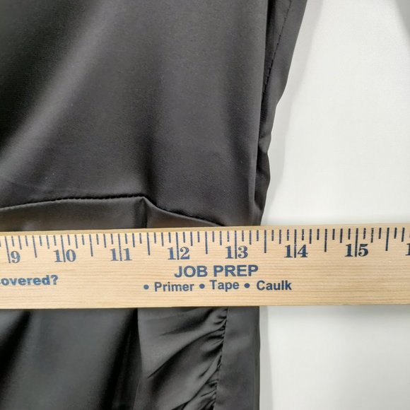 Forever 21 Satin Ruched Mini Dress Black, Medium - Picture 10 of 11